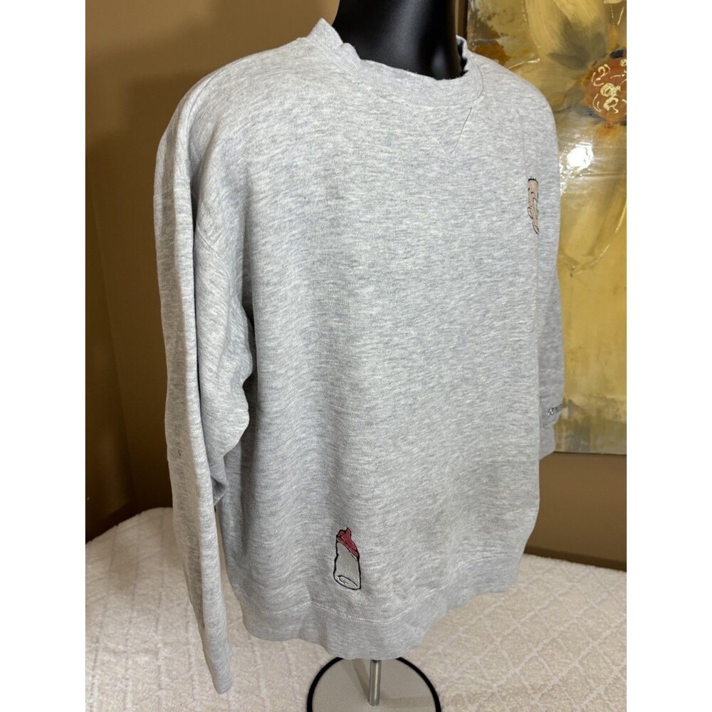 Vintage Wolf 90s Rugrats Show Tommy Pickles 2 Sided Embroidered Sweatshirt Large - Picture 7 of 16